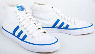 Adidas Sneaker Nizza Hi Weiß Blau Gr. 44 2/3  