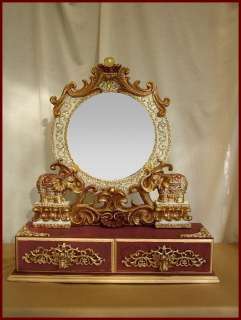 Große ELEFANT Spiegel Kommode rubin Orient Stil *NEU*70  