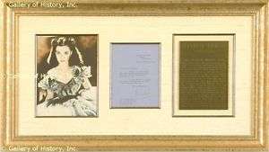 VIVIEN LEIGH   TYPED LETTER SIGNED 12/30/1943  
