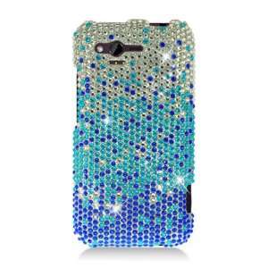  HTC Bliss / Rhyme Full Diamond Graphic Case   Blue 