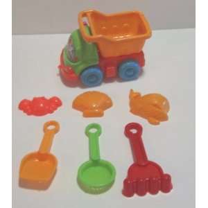  Beach Toys Set 7 Piece Including Dump Truck: Toys & Games