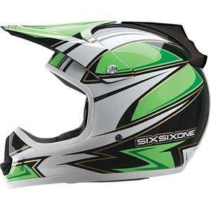  SixSixOne Charger Helmet   X Small/Green/White Automotive
