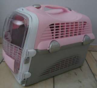 Transportbox für Katzen Cat it Pet Cargo Cabrio pink/grau in 