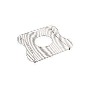  Wavy Wire Bottom Grid Sink Rack, Stainless
