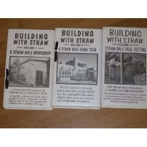 BUILDING WITH STRAW   3 Volume Series on Vhs Tape. Includes Volume 1 