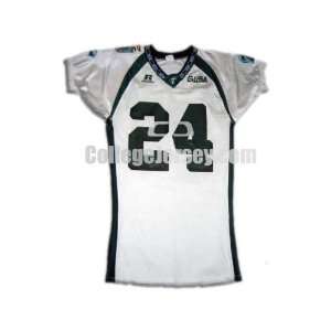  White No. 24 Game Used Tulane Football Jersey (SIZE L 