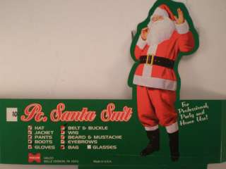 Halco 10 Pieces Santa Suit XL New Professional  