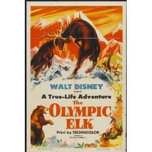 com The Olympic Elk Movie Poster (11 x 17 Inches   28cm x 44cm) (1952 