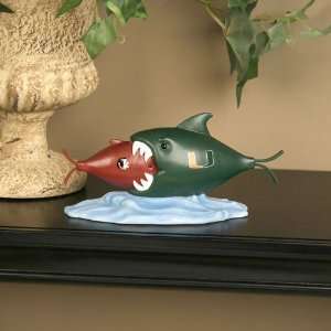  Miami Hurricanes Rival Fish Figurine