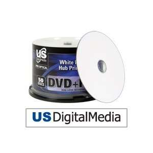 USDM Pro Optical DVD+r Dl White Inkjet Hub Printable 8x 
