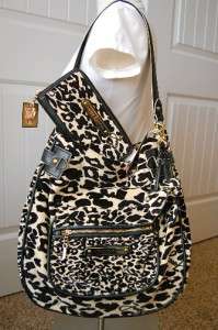 NWT RARE JUICY COUTURE Leopard Natalie Slouch Hobo Handbag & Lrg 