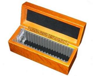 Wooden Certified Coin Storage Box Holds 20 Slabs   CLASSIC QUALITY 