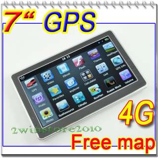 Car GPS Navigation navi touch screen Mp3 New Map 4GB  