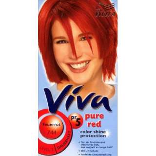 Wella Viva Pure red color shine protection Haarfarbe Feuerrot 744