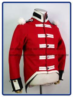 Napoleonic War British Royal Marines Red Wool Regimental Coat S XXL 