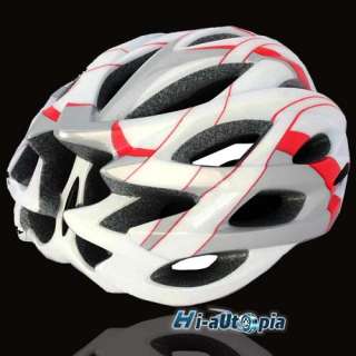 New Cool EPS PVC 24 Holes Sports Bike Bicycle Cycling White & Red 