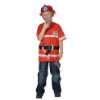 Shirt Kinder Feuerwehr Uniform Kostüm Spieleshirt 116