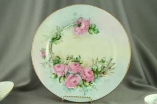 Vintage China Hutschenreuther Roses 4PC Place Setting  