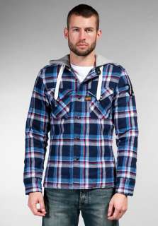 STAR Smith Hooded Flannel in Agean Blue  