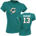 Dan Marino Miami Dolphins Womens Aqua Legendary Name & Number Cap 