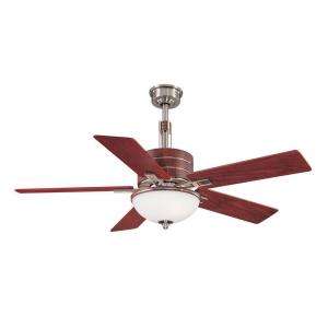 Hampton Bay Carlsbad 52 in. Brushed Nickel Ceiling Fan AG565 BN at The 
