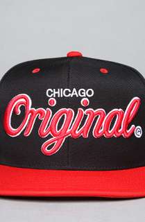 KR3W The Chicago Original Snapback Hat in Black Red  Karmaloop 