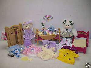 FISHER PRICE BRIARBERRY BEARS FURNITURE CLOTHES ACC LOT  