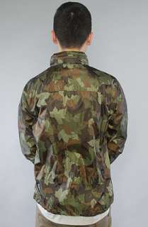 LRG Core Collection The Core Collection Windbreaker in Olive Camo 
