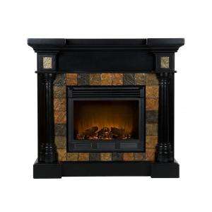   Slate Convertible Black Electric Fireplace FA8752E 