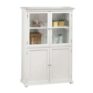   36 In. W 4 Door Tall Cabinet in White 2601220410 