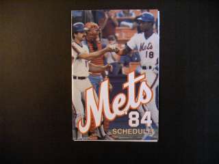 New York Mets 1984 schedule Manufacturers Hanover  