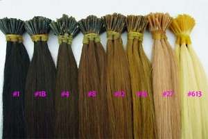New 200S 22100% Human Hair Extensions Stick Tip +Beads  