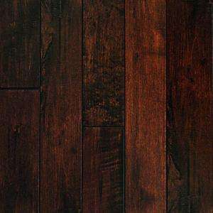 Millstead Handscraped Maple Chocolate 1/2 in.Thick x 3 in. Width x 