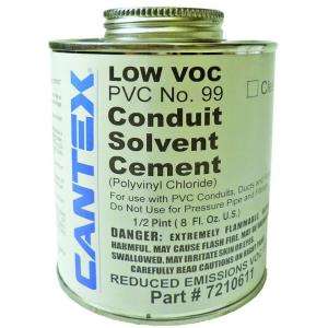 Cantex 8 oz. Low VOC PVC Conduit Solvent Cement R7210601 at The Home 