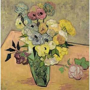 Kunstreproduktion: Vincent Van Gogh Stilleben mit japanischer Vase 