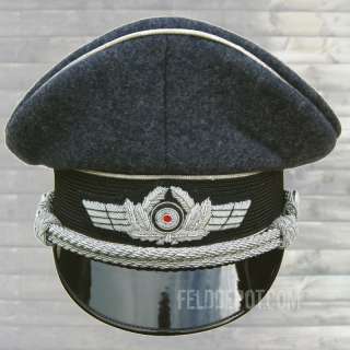 WWII WL Schirmmütze Offizier Luftwaffe Visor Cap 60cm  