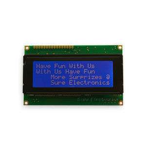 20x4 LCD Module White Characters Blue Backlight HD44780  