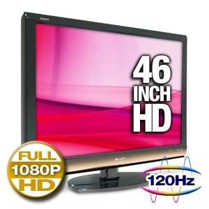 Sharp LC46E77U AQUOS 46 LCD HDTV   1080p, 1920x1080, 120Hz, 4ms, HDMI 