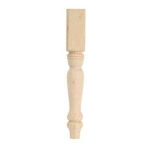Waddell 15 in. Country Pine Table Leg 2912 