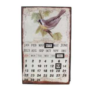 Magnet Kalender Vogel Dauerkalender Metall  
