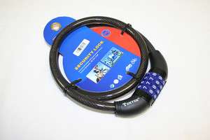 New Bicycle Bike 4 Digit Combination Steel Lock Cable  