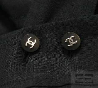 Chanel Black Linen Sleeveless Sundress 96P, Size 34  