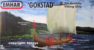 72 Emhar 9001 Wikinger Schiff Viking Ship Gokstad Bausatz  