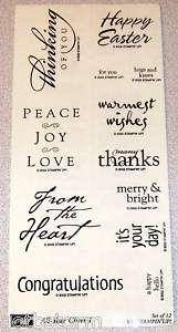 Stampin Up Single Rubber Stamps, All Cheer I You Pick  