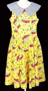 LULI & ME Summer Dress Cherries Gingham Girl 12  