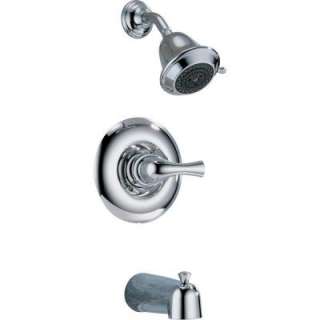 Delta Classic 1 Handle 3 Spray Tub and Shower Faucet in Chrome 144913 