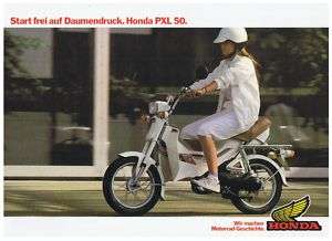 HONDA PXL 50 Roller Mofa Prospekt Brochure  