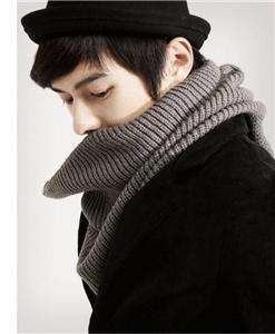 Unisex cotton acrylic knit large winter neck wrap scarf  