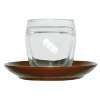 Latte Macchiato Borosilikat Glas, doppelwandig inkl. Trinkhalmlöffel 