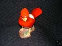 Red Cardinal Bird Planter, ceramic 7 x 8 1/2. *  